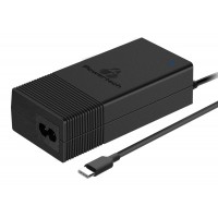 POWERTECH laptop charger PT-975, USB Type-C PD, universal, 65W, black