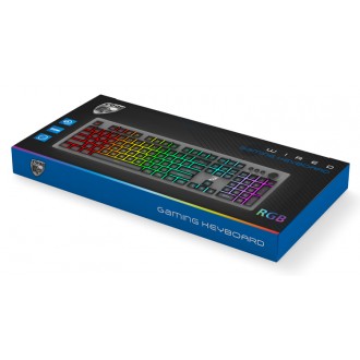 ROAR gaming πληκτρολόγιο RR-0007, ενσύρματο, RGB, ασημί
