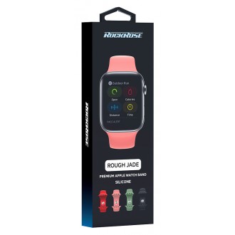 ROCKROSE band σιλικόνης Rough Jade για Apple Watch 42/44mm, ροζ