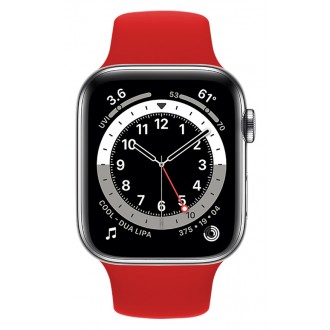 ROCKROSE band σιλικόνης Rough Jade για Apple Watch 42/44mm, κόκκινο