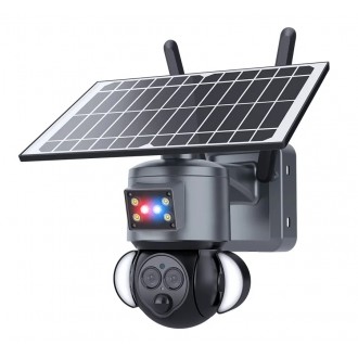 SECTEC smart ηλιακή κάμερα ST-558-6M-12X-4G-EU, προβολείς, 6MP, 4G, PTZ