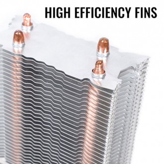 AEROCOOL ψύκτρα VERKHO-2-DUAL, 2x fan, 2300rpm, 27dBA, 59.6CFM