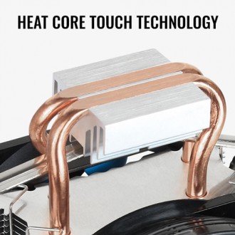 AEROCOOL ψύκτρα VERKHO-2-DUAL, 2x fan, 2300rpm, 27dBA, 59.6CFM