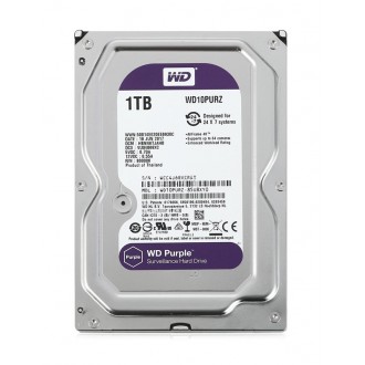 WD σκληρός δίσκος 3.5" Purple Surveillance 1TB, 64MB, 5400RPM, SATA III