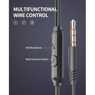 YISON earphones με μικρόφωνο X4, 3.5mm, 1.2m, λευκά