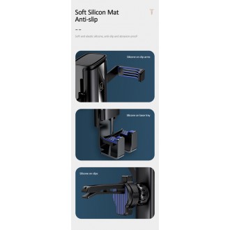 USAMS βάση smartphone για αυτοκίνητο US-ZJ058, μαύρη