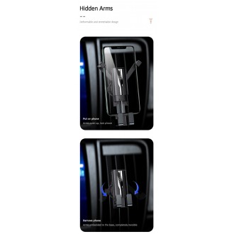 USAMS βάση smartphone για αυτοκίνητο US-ZJ058, μαύρη